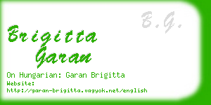 brigitta garan business card